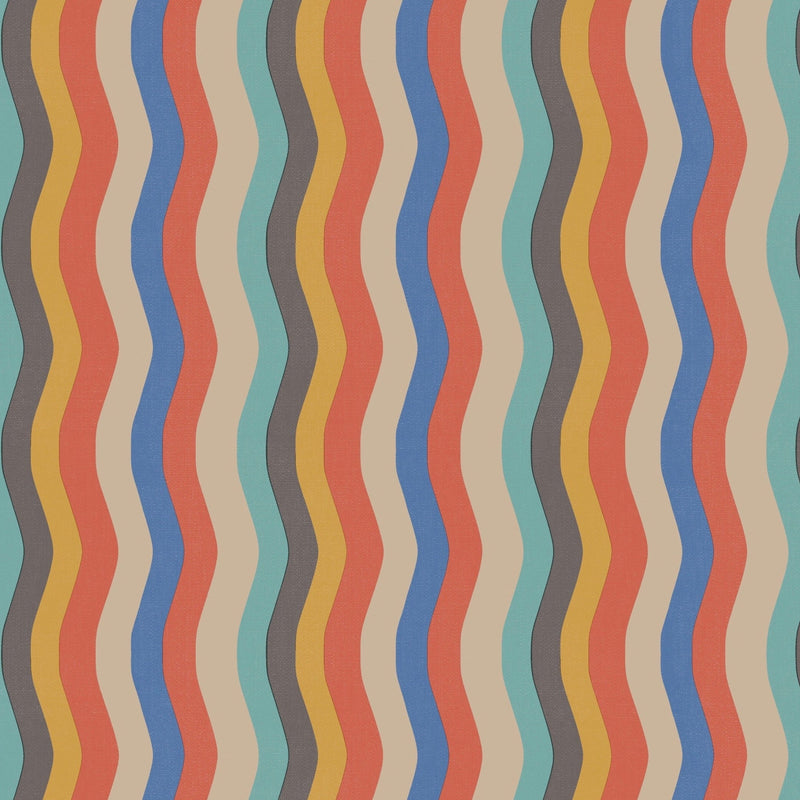 Wavy Stripe Wallpaper
