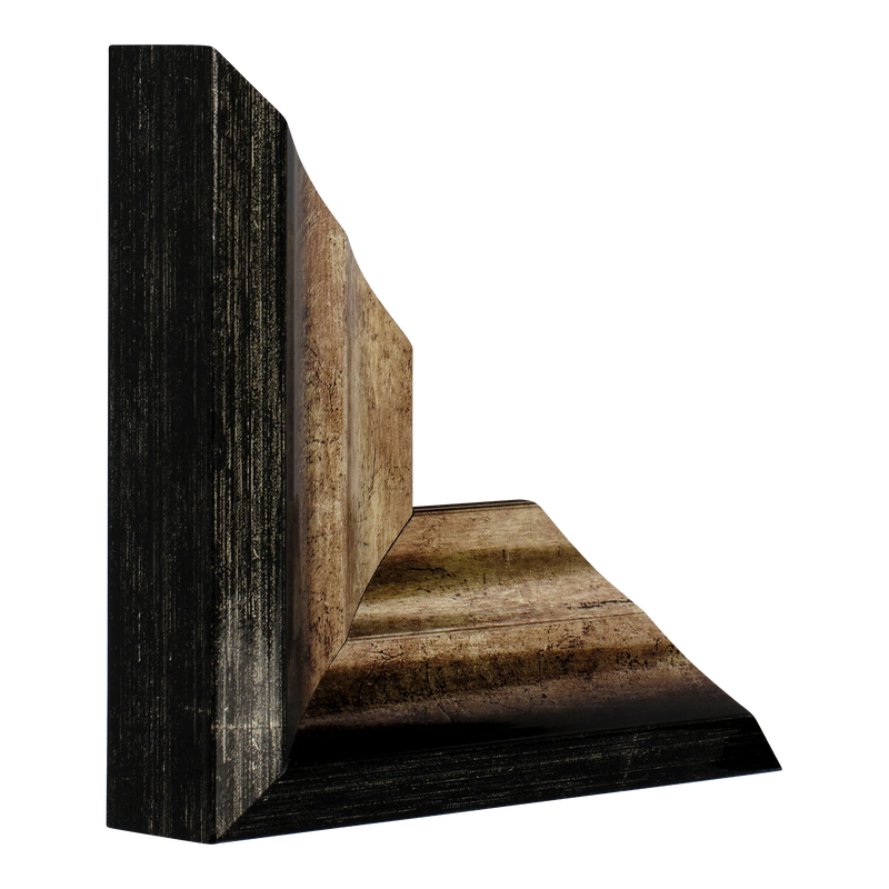 Flow I Champagne Picture Frame, 60x60cm