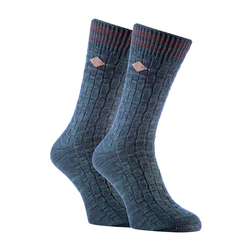2 Pack Mens Thick Cotton Chunky Knitted formal Boot Socks