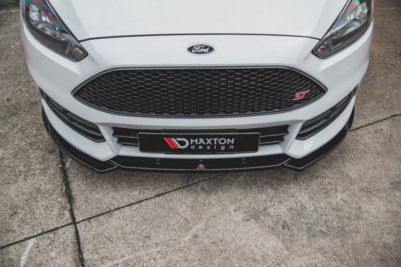 Maxton Design - FRONT SPLITTER V5 FORD FOCUS ST MK3 FACELIFT (2015-2018)
