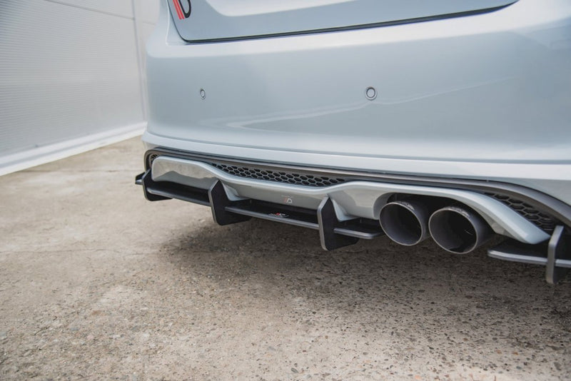 Maxton Design - STREET PRO REAR DIFFUSER(+FLAPS) FORD FIESTA MK8/8.5 ST (2018-2024)