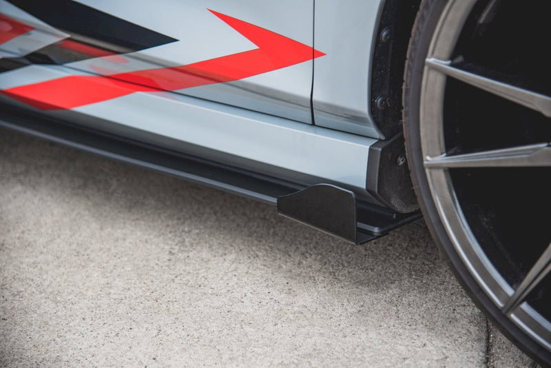 Maxton Design - STREET PRO SIDE SKIRT SPLITTERS (+FLAPS) FORD FIESTA MK8/8.5 ST/ ST LINE (2017-)