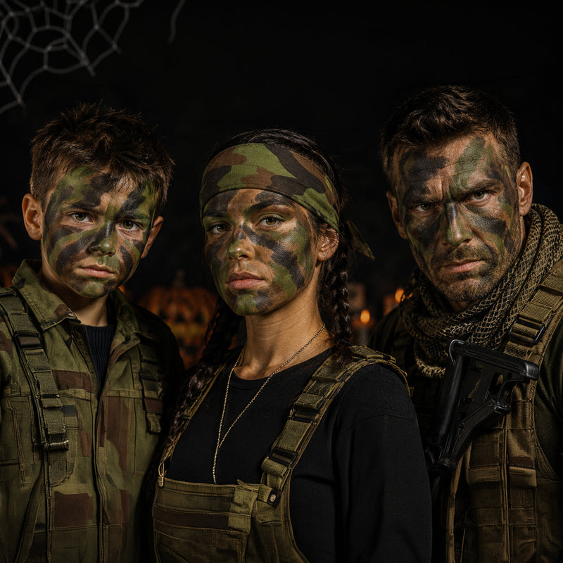 3 Colour Camouflage Military Face Paint Kit