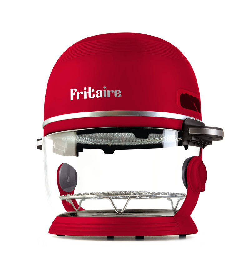 The Self-Cleaning Glass Bowl Air Fryer - CHERRY RED