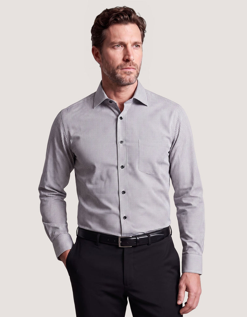 Grey Mini Check Shirt
