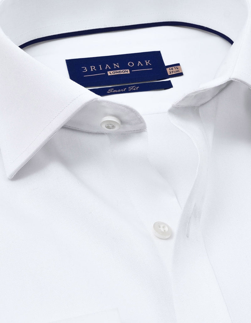 Easy Care White Twill Shirt