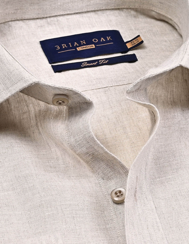 Pure Linen Shirt – Fawn