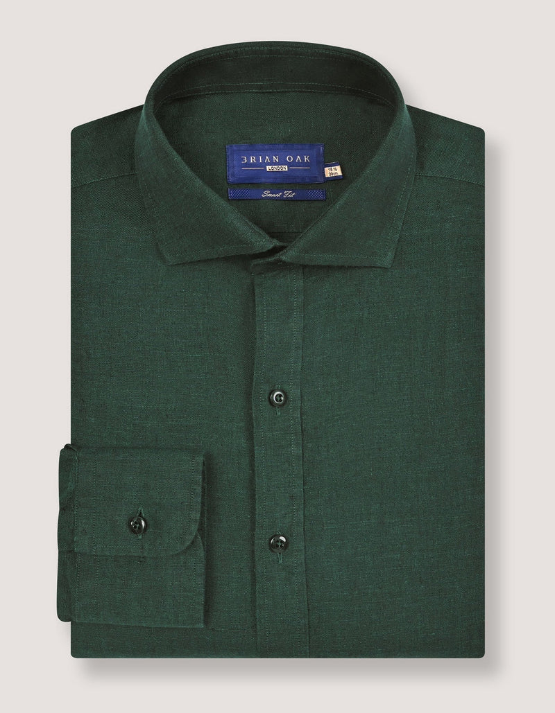 Pure Linen Shirt - Green