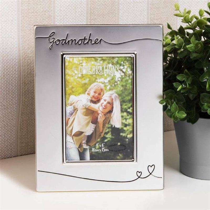 Silver Plated Godmother Photo Frame 6x4