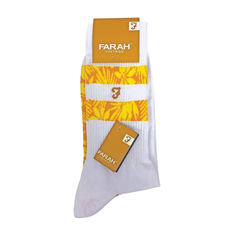 2 Pack Mens Classic Cotton Ribbed White Sports Socks with Stripes