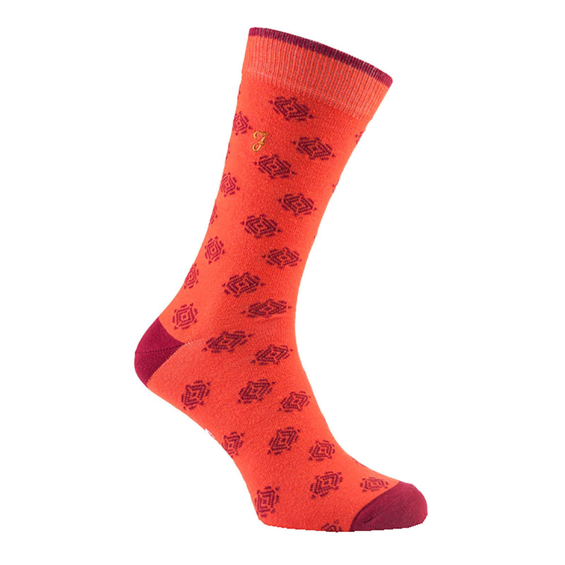 2 Pack Mens Retro Cotton Rich Luxury Formal Dress Socks