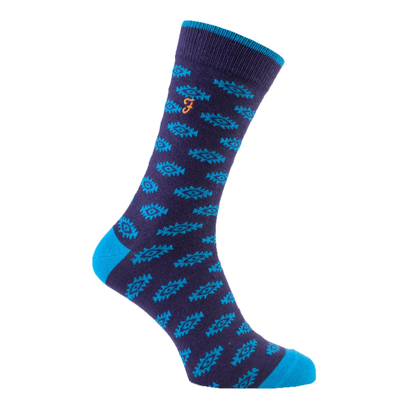 2 Pack Mens Retro Cotton Rich Luxury Formal Dress Socks