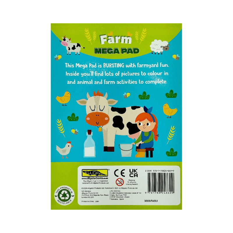 Farm Mega Pad Colouring Book
