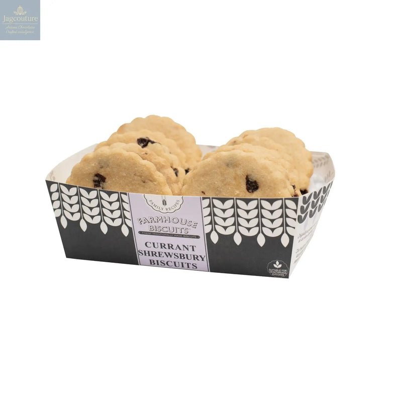 Farmhouse currant Shrewsbury biscuits in tray - VAT FREE