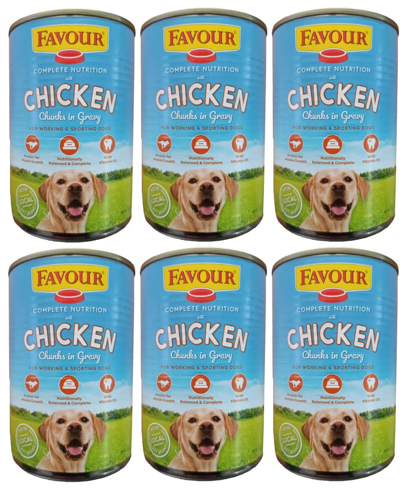 6 X Favour Chicken Chunks Gravy 1240g