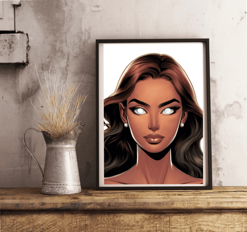 Female Gaze Art Print | Empowering Feminine Wall Decor