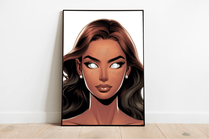 Female Gaze Art Print | Empowering Feminine Wall Decor