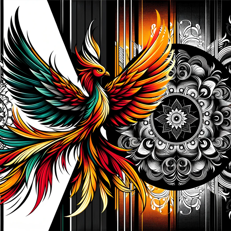 Fierce Phoenix Rebirth Canvas