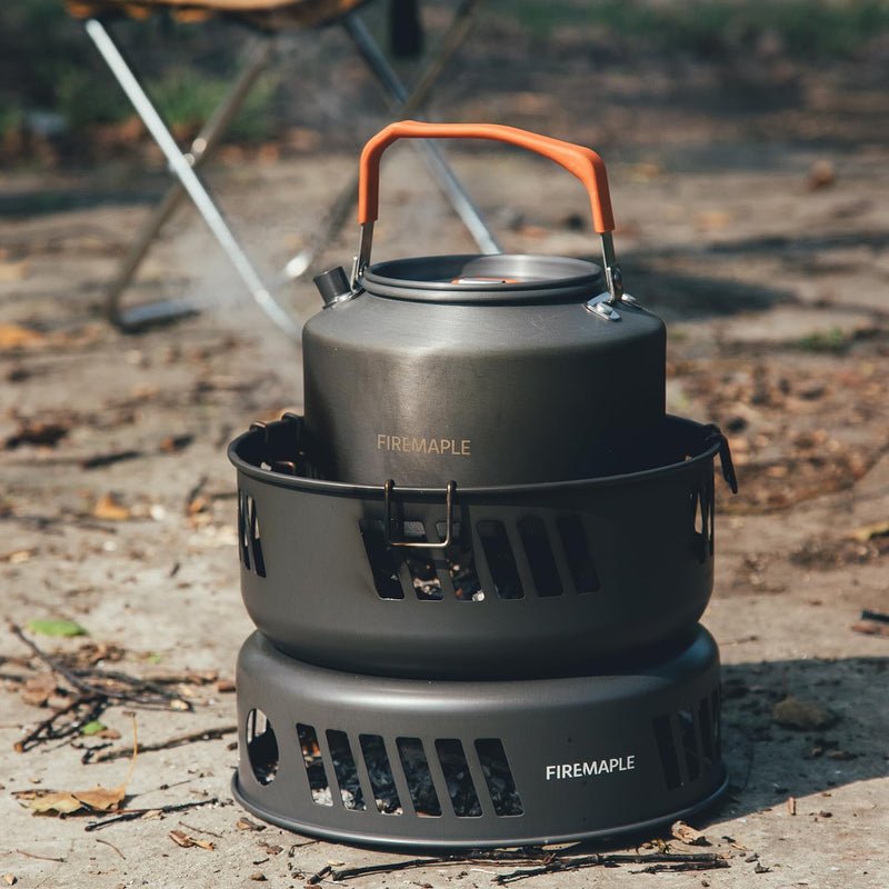 Firemaple Cooking Kit with Pans and Alcohol Burner