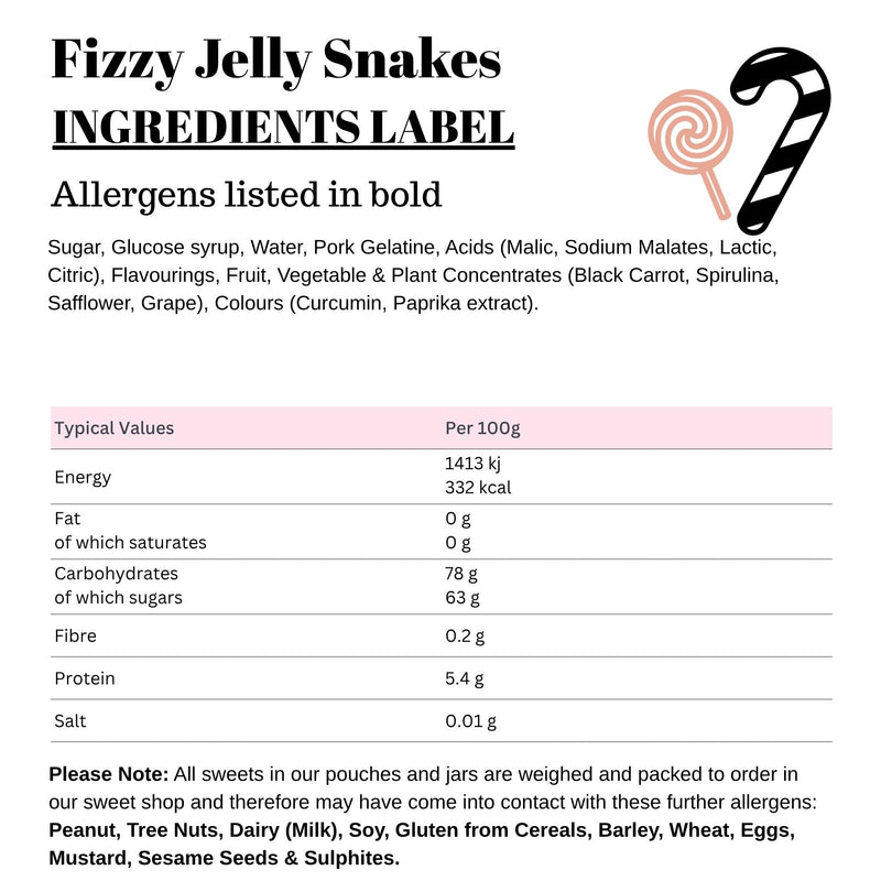 Fizzy Jelly Snakes