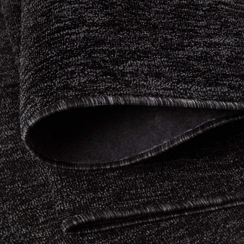 Flex Dark Grey Low Pile Solid  Rug