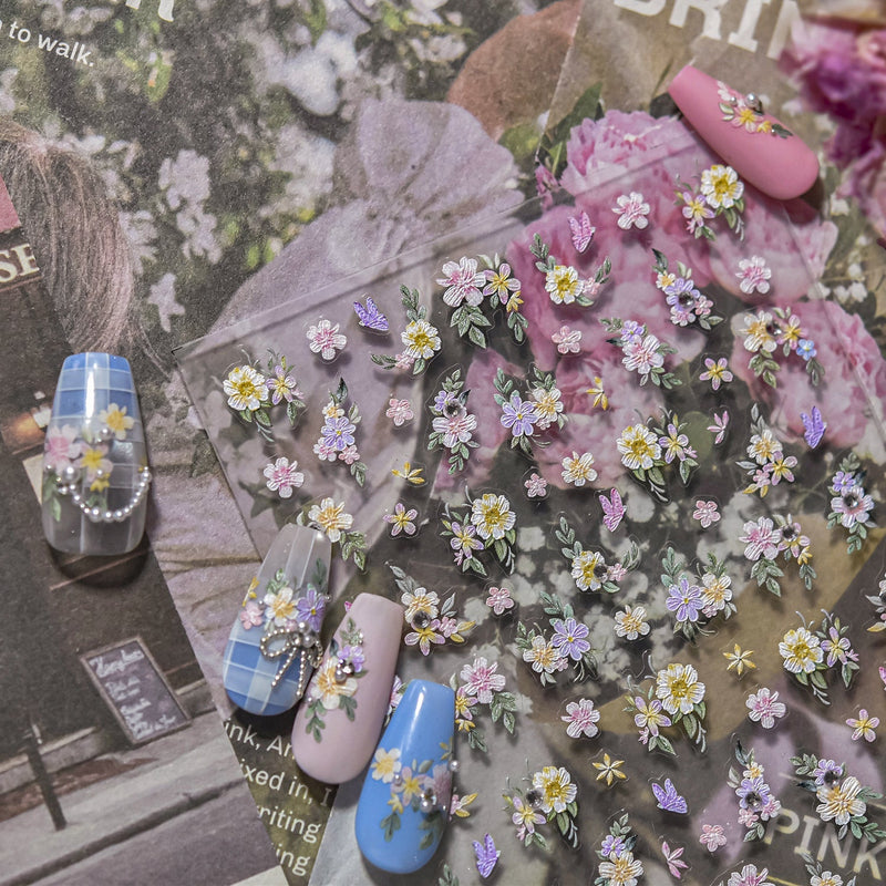 Hello Claws | Flower Diamond Nail Deco Sticker
