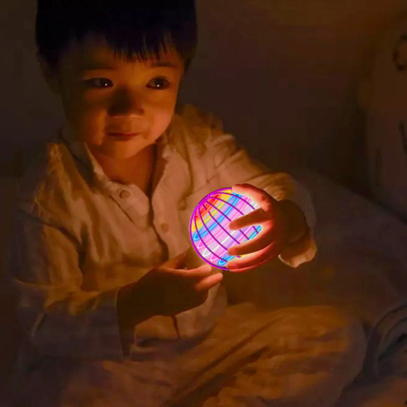 Flying Boomerang Ball Drone - Magic LED Hover Orb Spinner Toy for Kids & Family, Flying Ball with Lights