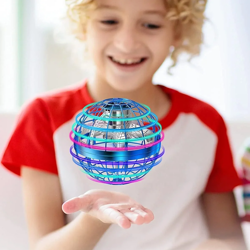Flying Boomerang Ball Drone - Magic LED Hover Orb Spinner Toy for Kids & Family, Flying Ball with Lights