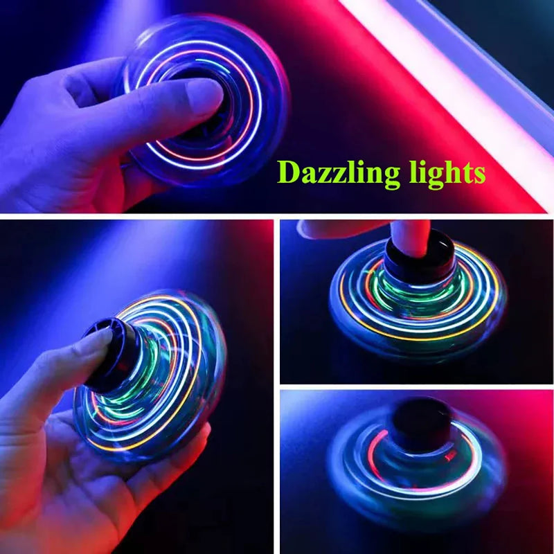 Flying Spinner UFO Mini Drone - Magic Boomerang Levitation Toy with LED Lights, Light-Up Hover Ball for Kids & Adults