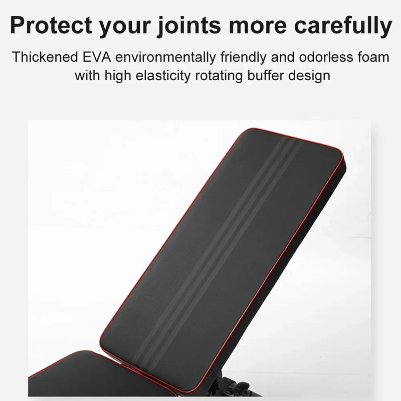 Foldable Adjustable Workout Bench Dumbbell Weight Seat Home Fitness Equipment