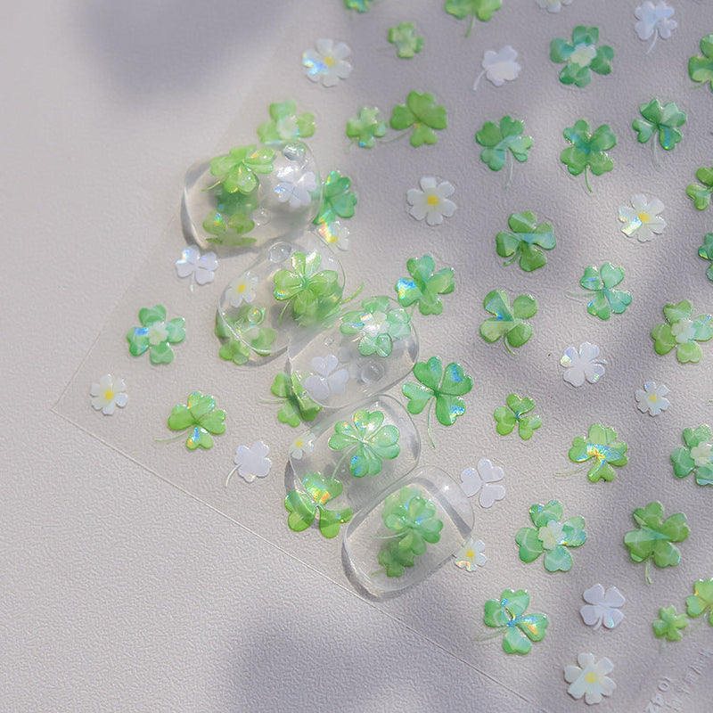 Hello Claws | Four-leaf Clover Jelly Nail Deco Sticker