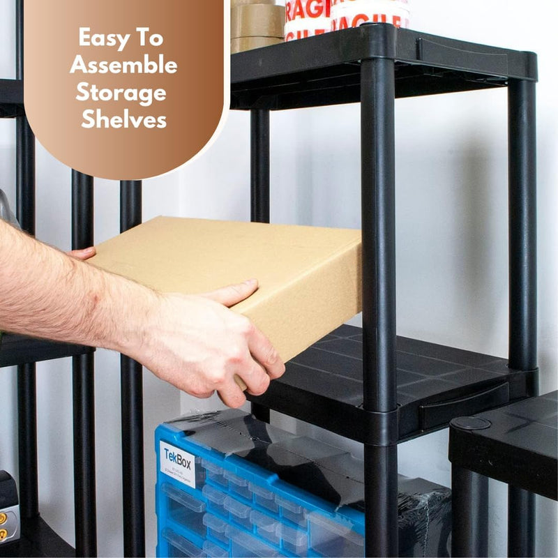 3 Tier Shelving Unit Heavy Duty Plastic Storage Shelf