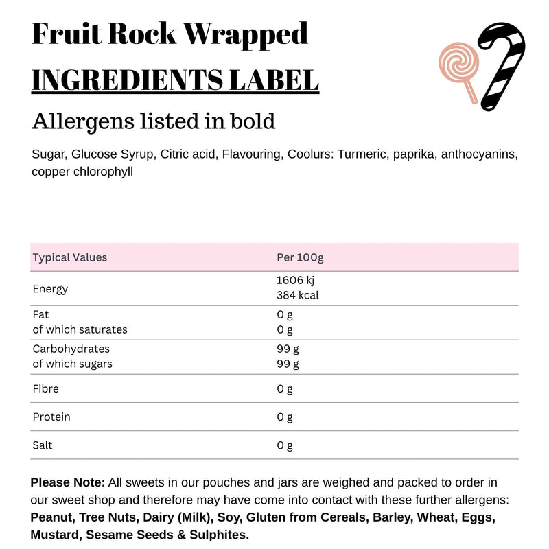 Fruit Rock Wrapped