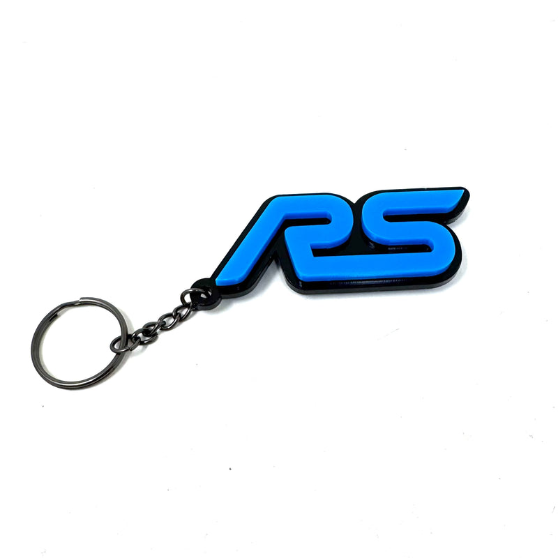 4D RS Logo Keychain for Ford – Gloss Black with Custom Colour Options | CEUK