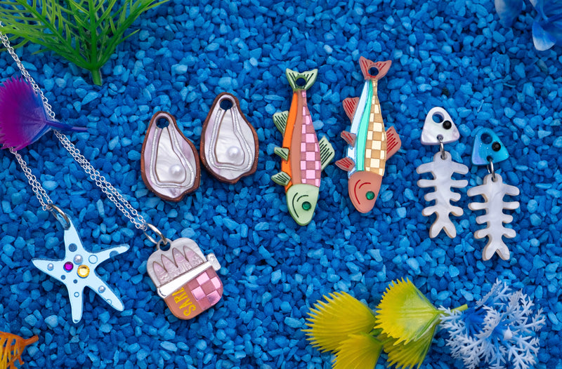 Sardines Tin Necklace