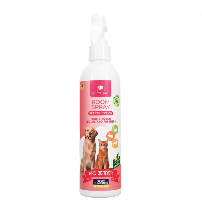 Cristalinas 250ml pet room spray - red berries