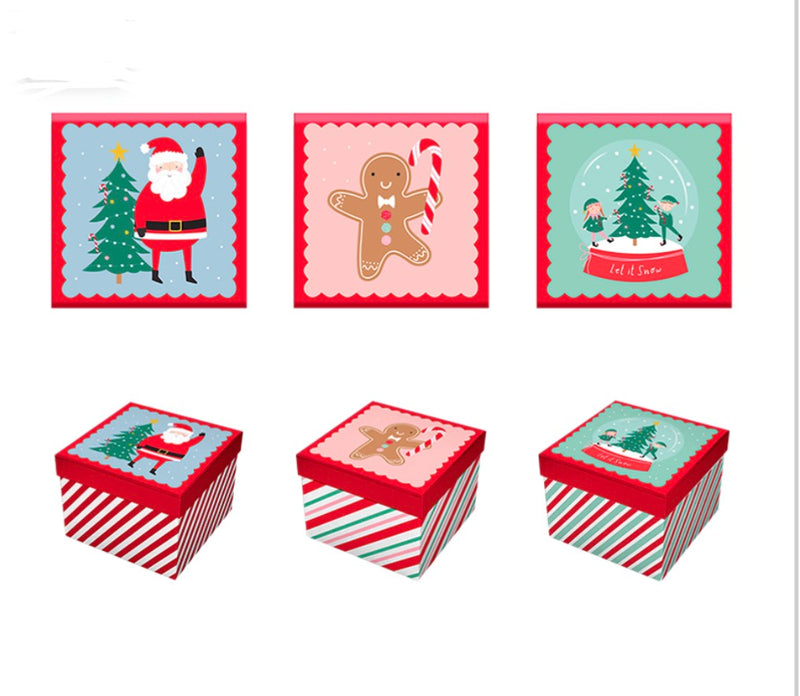 Christmas square gift box
