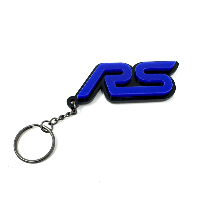 4D RS Logo Keychain for Ford – Gloss Black with Custom Colour Options | CEUK