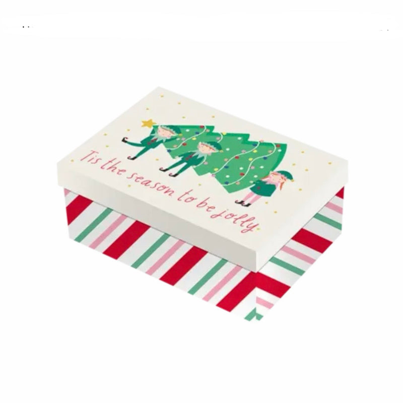 Christmas rectangle gift box 22x14cm