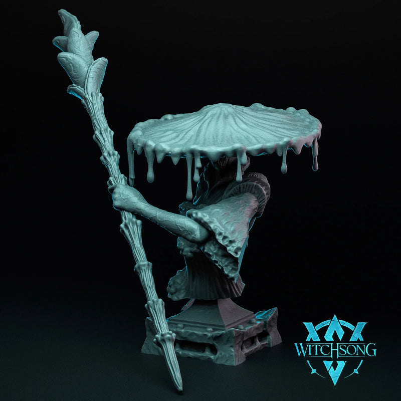 Fungal Queen Presides Bust – 12K Resin D&D Display Piece (With Base)