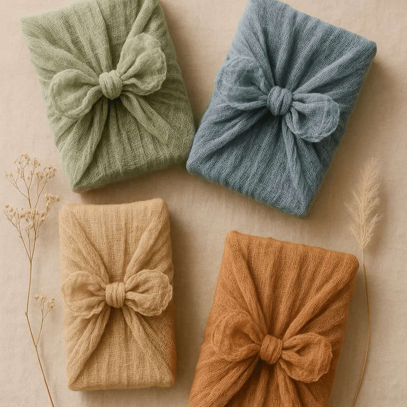 Reusable Gauze Furoshiki Gift Wrap