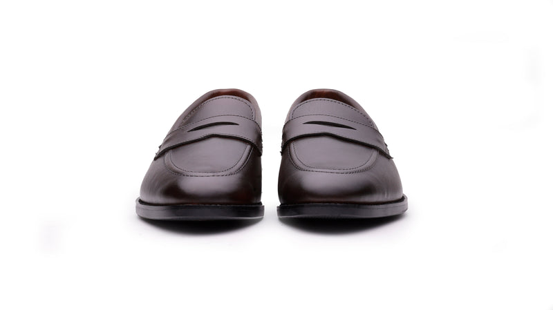 QUIVE London Ventor Men's Leather Penny Loafers