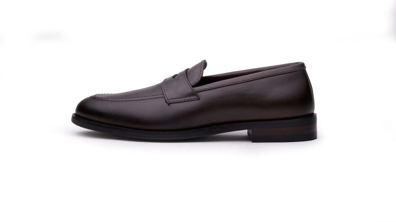 QUIVE London Ventor Men's Leather Penny Loafers