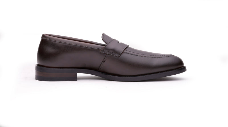 QUIVE London Ventor Men's Leather Penny Loafers