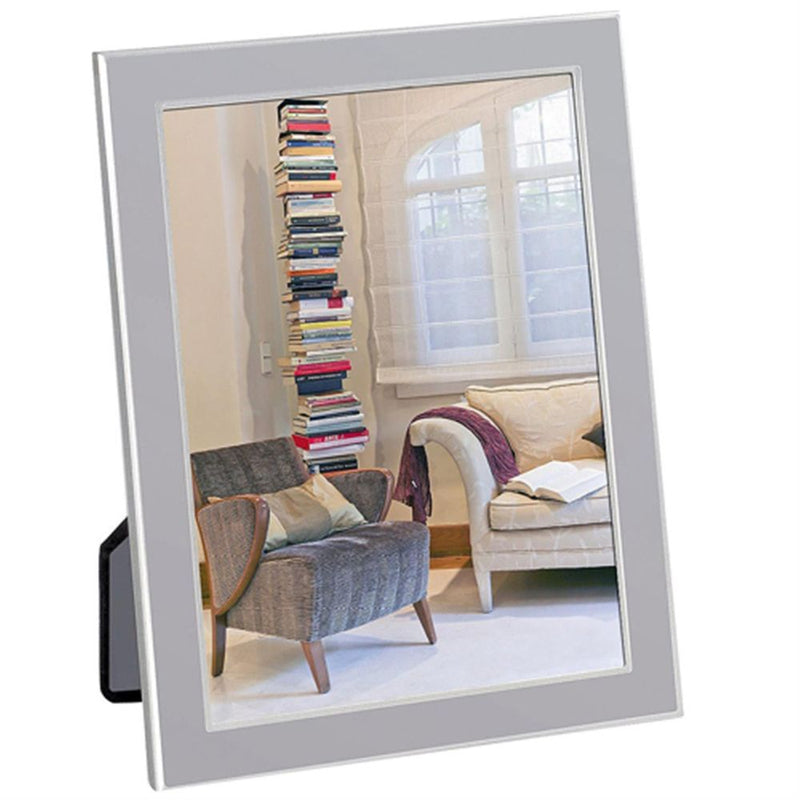 Cornice Olimpia 8x6 Photo Frame – Modern Silver or Steel Picture Frame