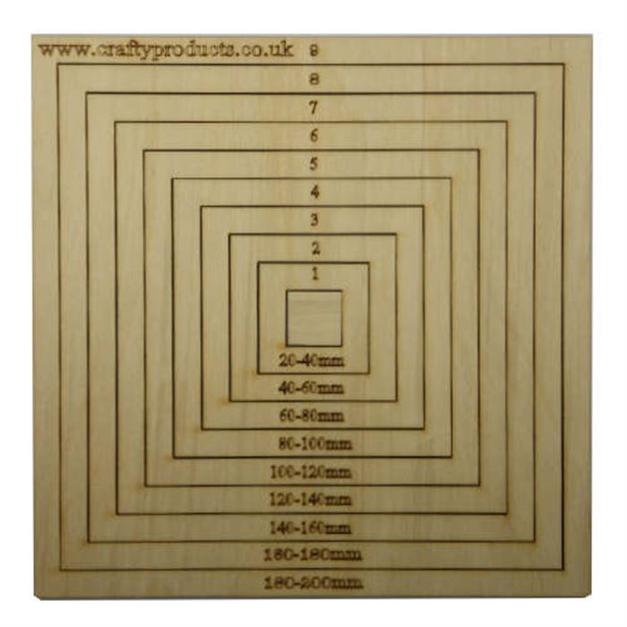 Easy Squares Template Set for drawing or cutting around