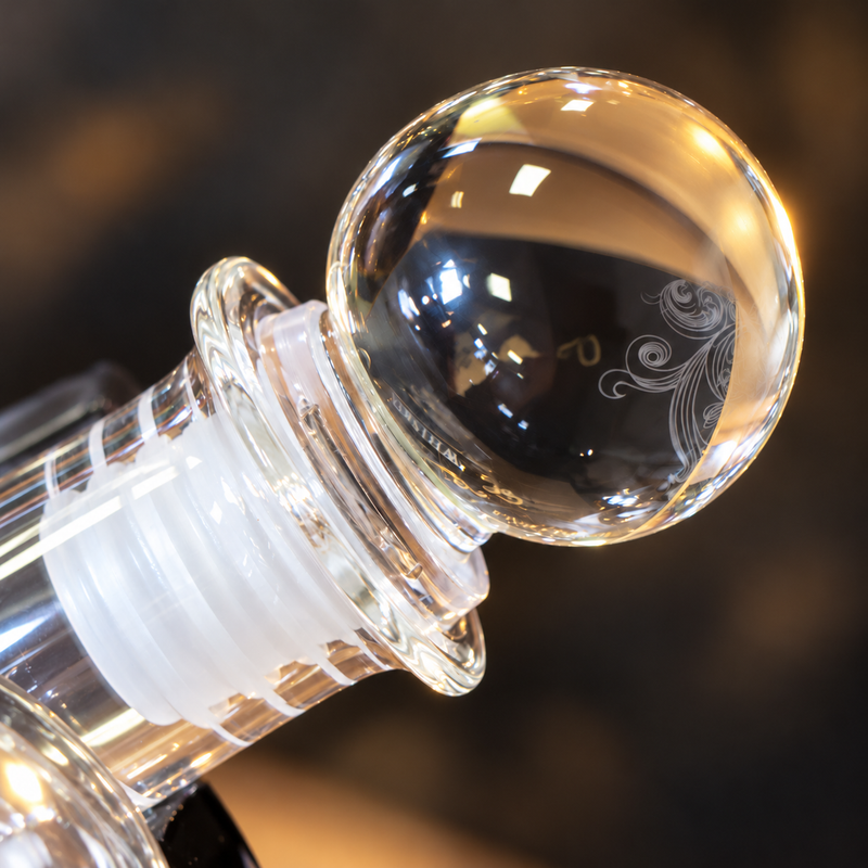 Twin Pack 700ml Whisky Globe Decanter Gift Sets with Glasses & Stones