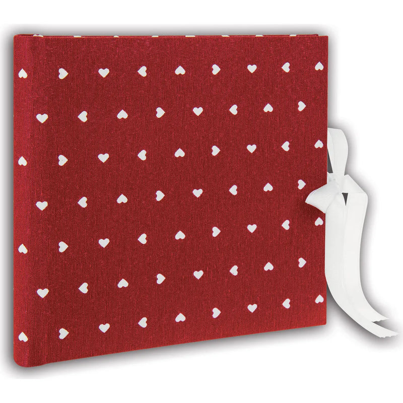 ZEP Deluxe Red Love Heart Traditional Photo Album – Handmade Romantic Memory Album
