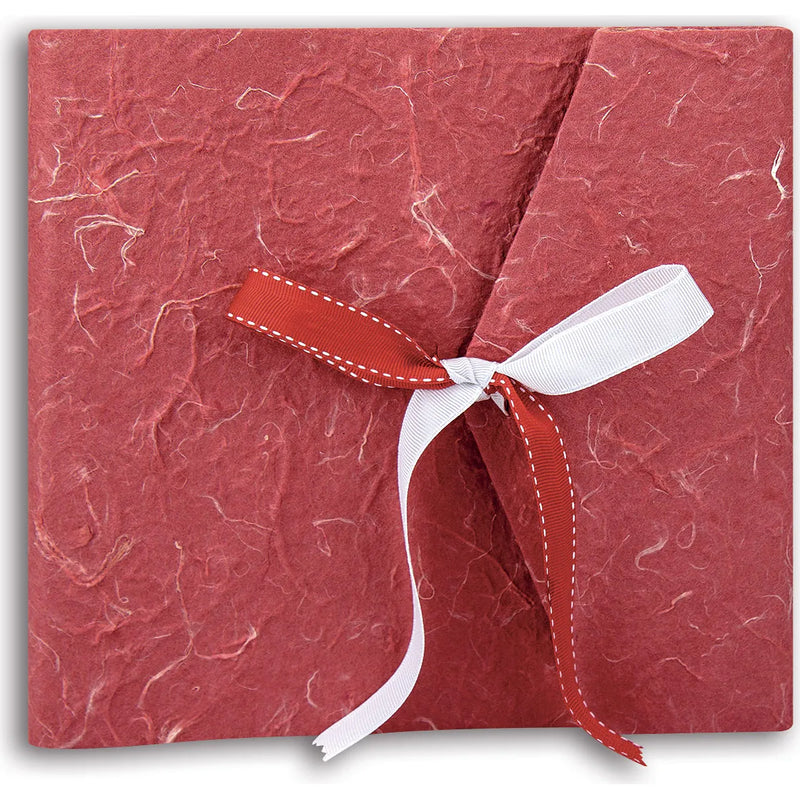 ZEP Letizia 1 Red Traditional Photo Album 23x23cm – Handmade Italian Memory Album