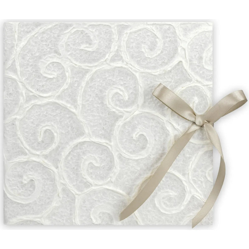 ZEP Meryl 4 White Traditional Photo Album 23x23cm – Handmade Italian Wedding Memory Album